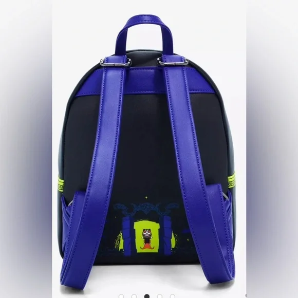 Loungefly The Nightmare Before Christmas Jack & Sally Pumpkins Mini Backpack NWT - Picture 3 of 6